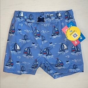 Ruggedbutts Nautical Sailing Seas the Day Swim Trunks 2T 3T 4T 5